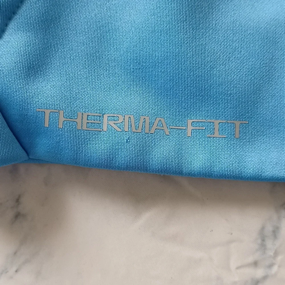 Nike Hoodie Youth 4 Blue Therma-FIT Just Do It Raglan Pullover Sweatshirt Sporty